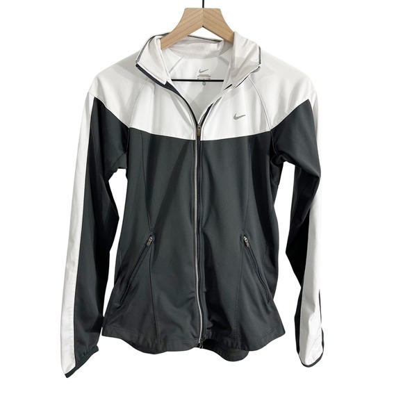 Nike Women's‎ Zip Up Fitted Performance Running Jacket Gray Small Activewear - Picture 1 of 10